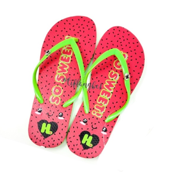 Harajuku Lovers So Sweet Flip Watermelon Flop Sandals - Picture 1 of 7